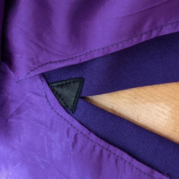 LES Ravisseurs Wool purple pensil skirt size 12 @K - Picture 9 of 11